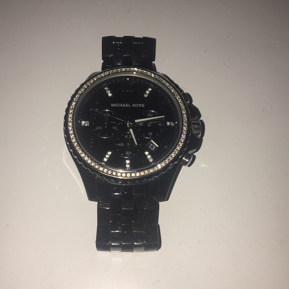 Black, Michael Kors Watch.
